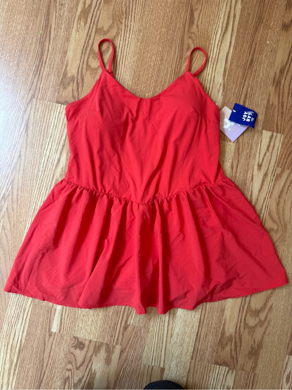 JoyLab Women’s Active Dress with Built-In Shorts Red NWT Plus Size XXL